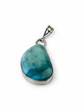 Vintage 925 Sterling Silver Larimar Pendant