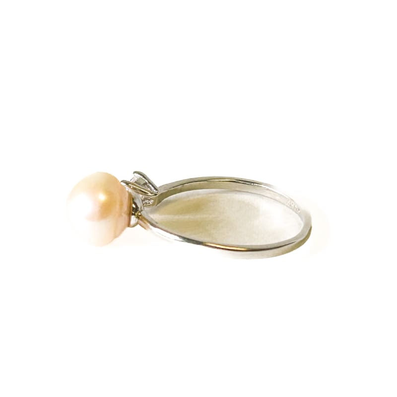 925 Sterling Silver Freshwater Pearl Adjustable Ring - Frijja, LLC