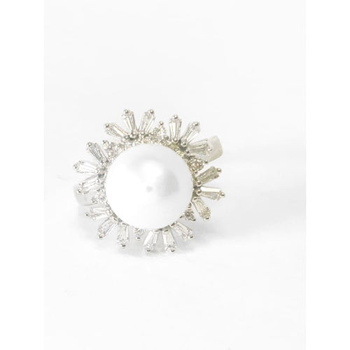 925 Sterling Silver Freshwater Pearl Ring Size 6 - Frijja, LLC
