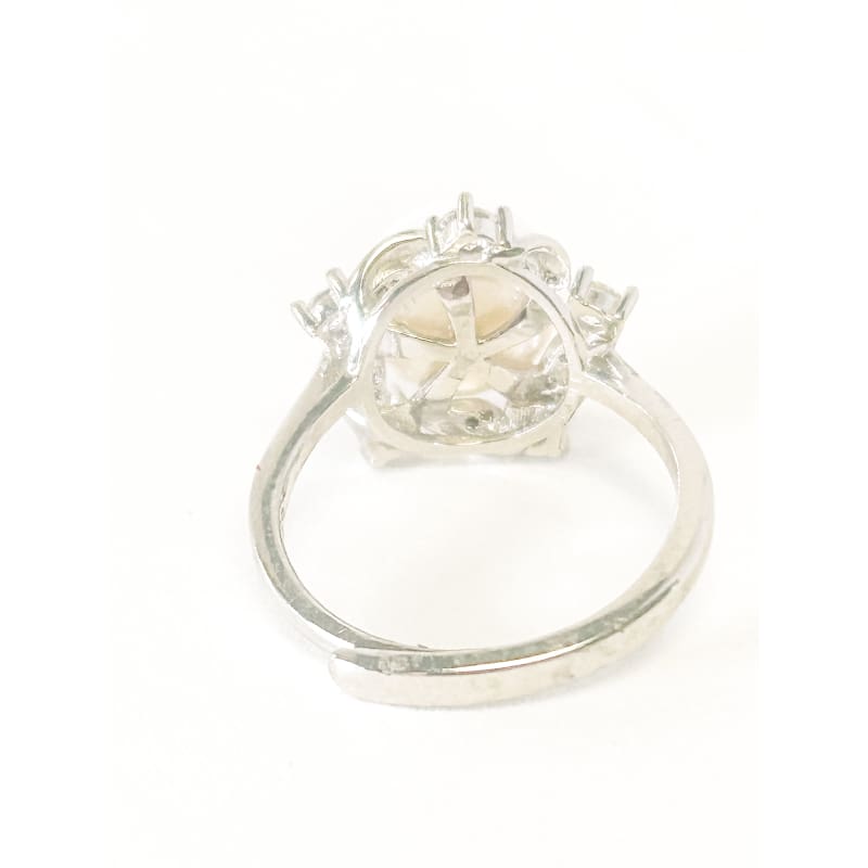 925 Sterling Silver Freshwater Pearl Ring Adjustable Ring - Frijja, LLC