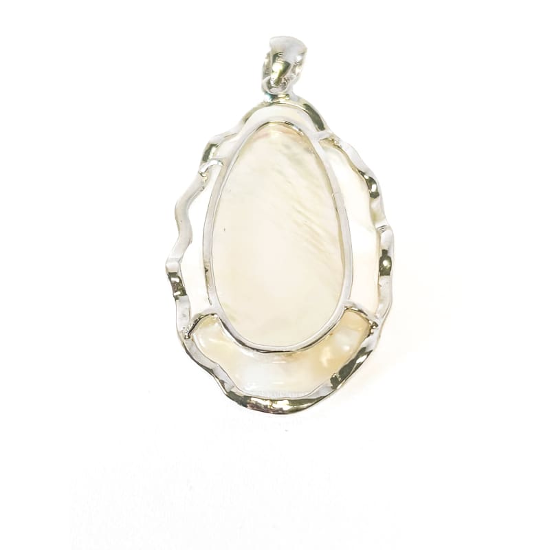 925 Sterling Silver Mother of Pearl Pendant - Frijja, LLC