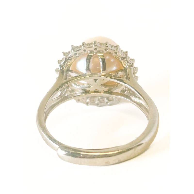 925 Sterling Silver Pearl Adjustable Ring - Frijja, LLC
