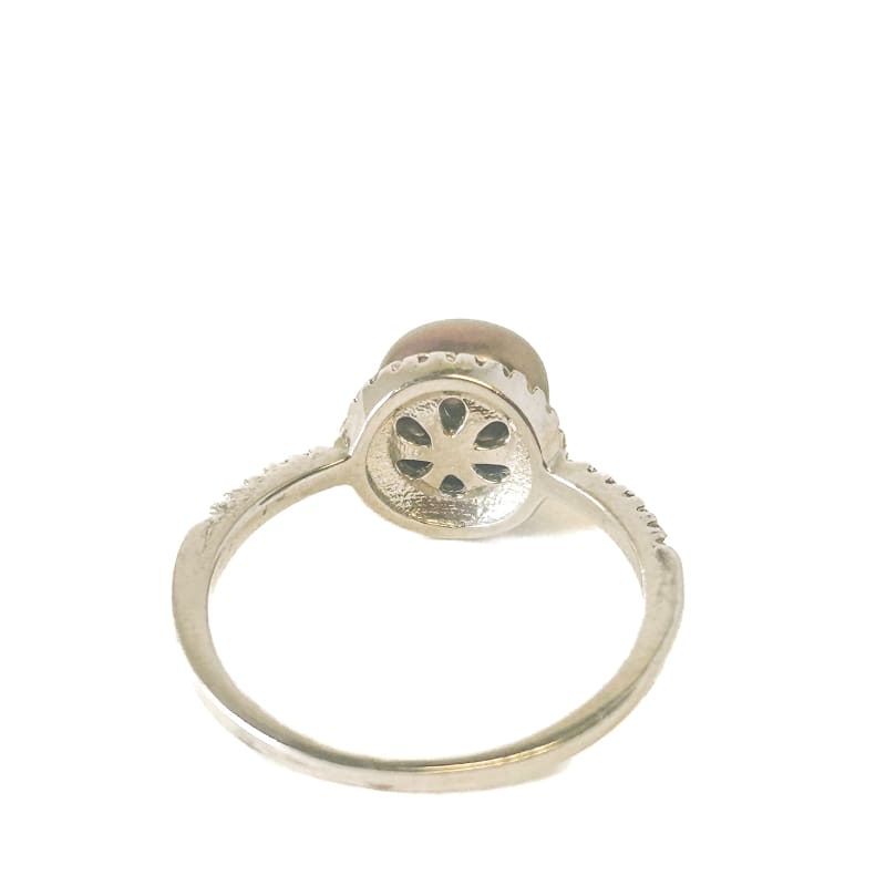 925 Sterling Silver Pearl Ring Size 7 - Frijja, LLC
