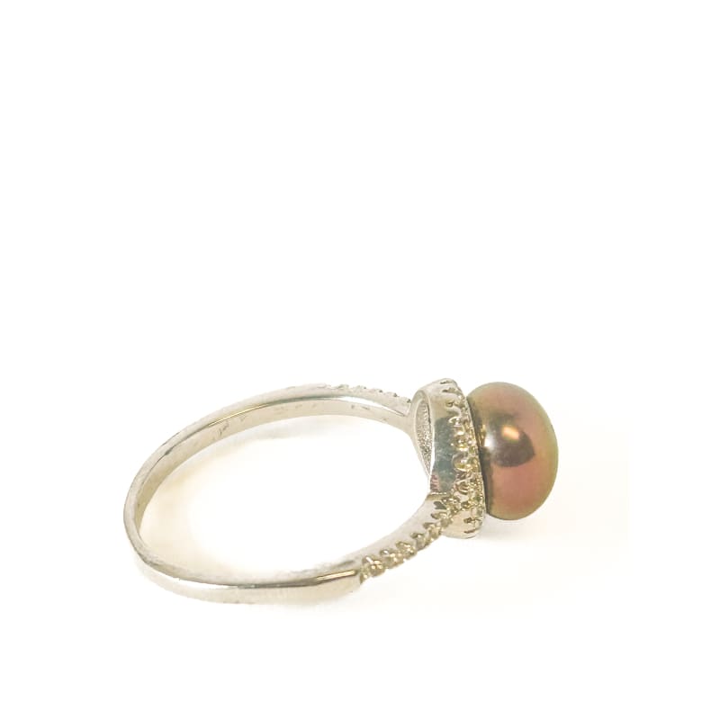 925 Sterling Silver Pearl Ring Size 7 - Frijja, LLC