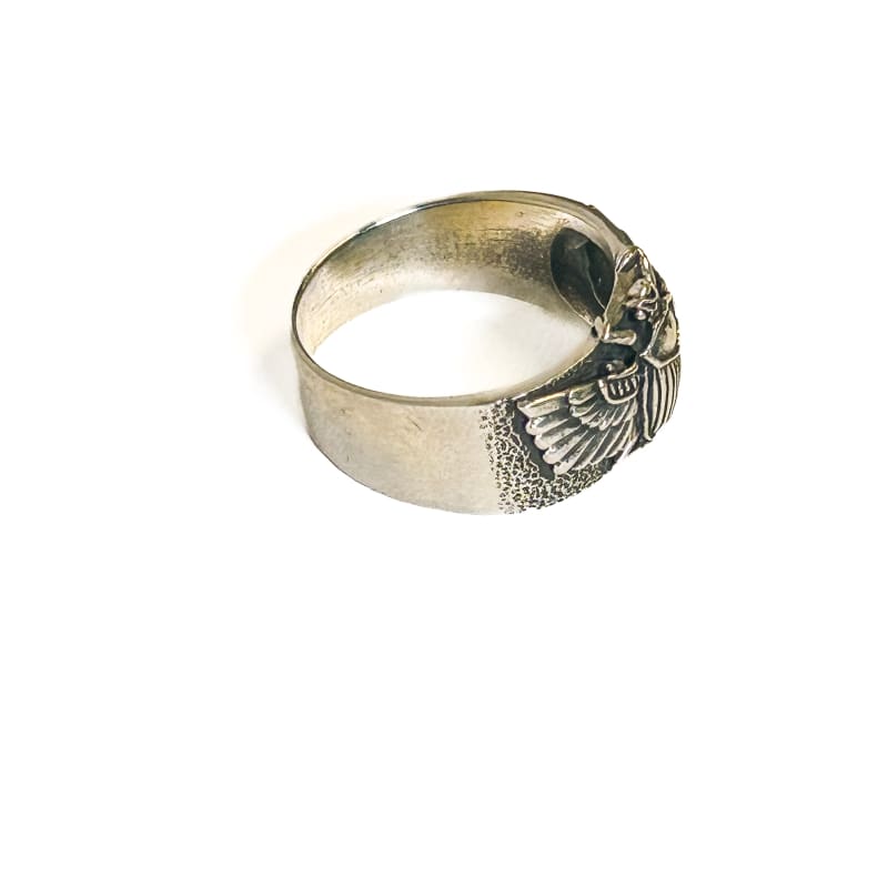 925 Sterling silver Winged Scarab ring size 9.6 - Frijja, LLC