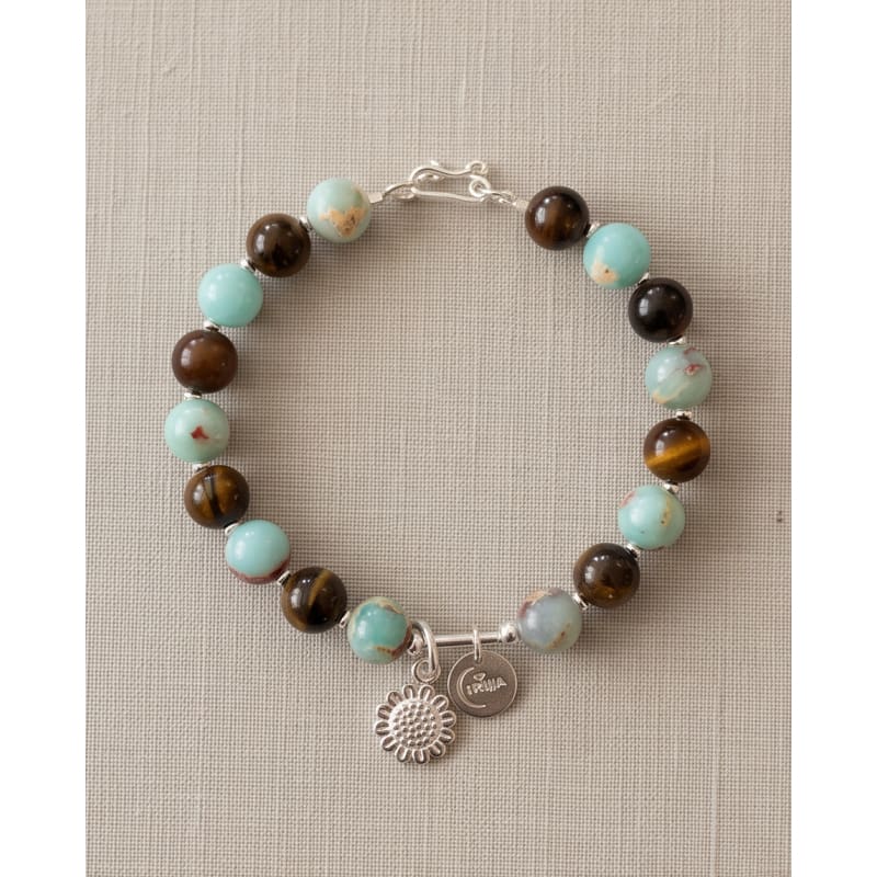 .950 Sterling Silver Picture Jasper Bracelet - 7.5” - Frijja, LLC