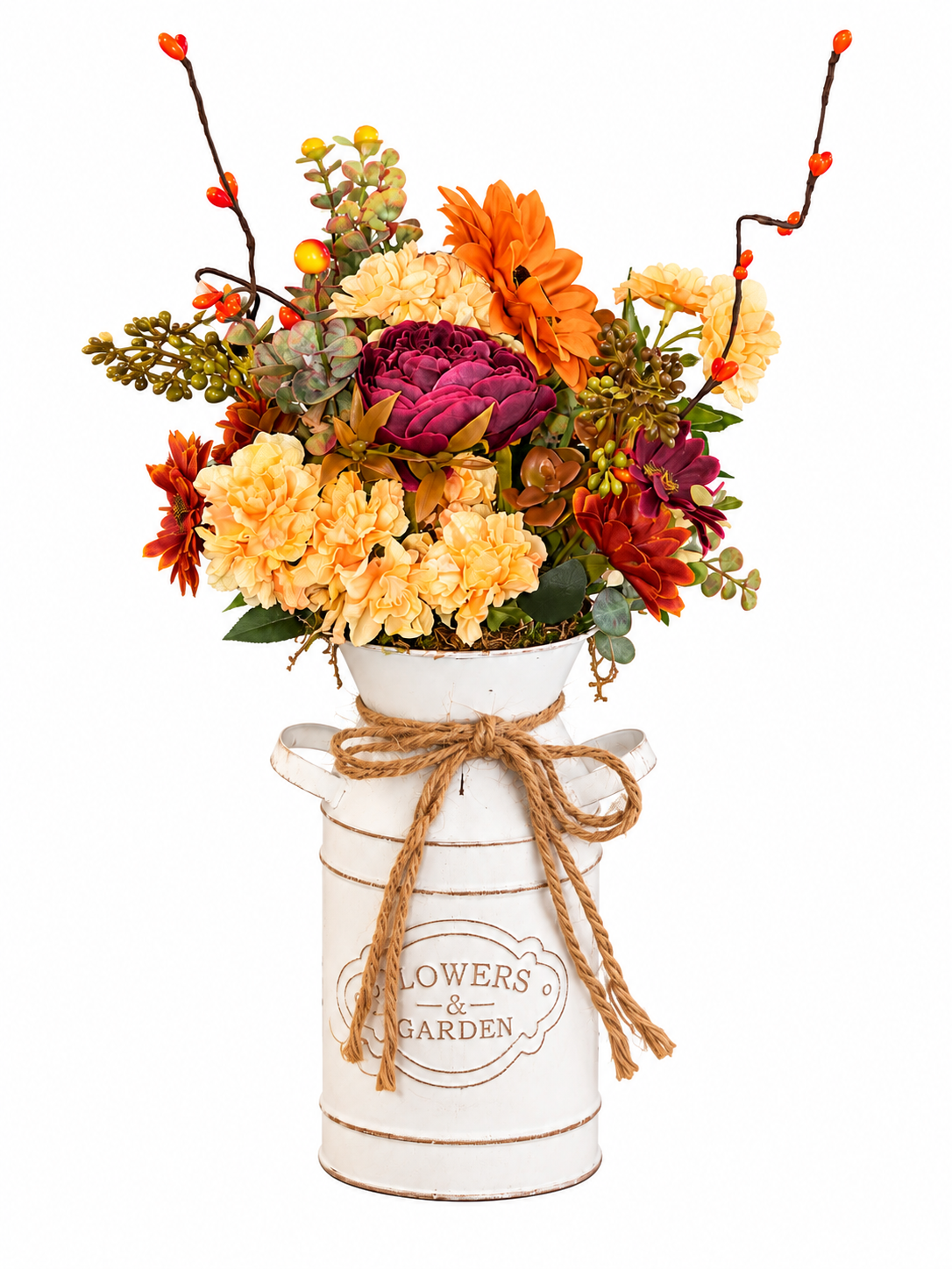 Thanksgiving/Fall Centerpiece Flower Arrangement - Frijja, LLC