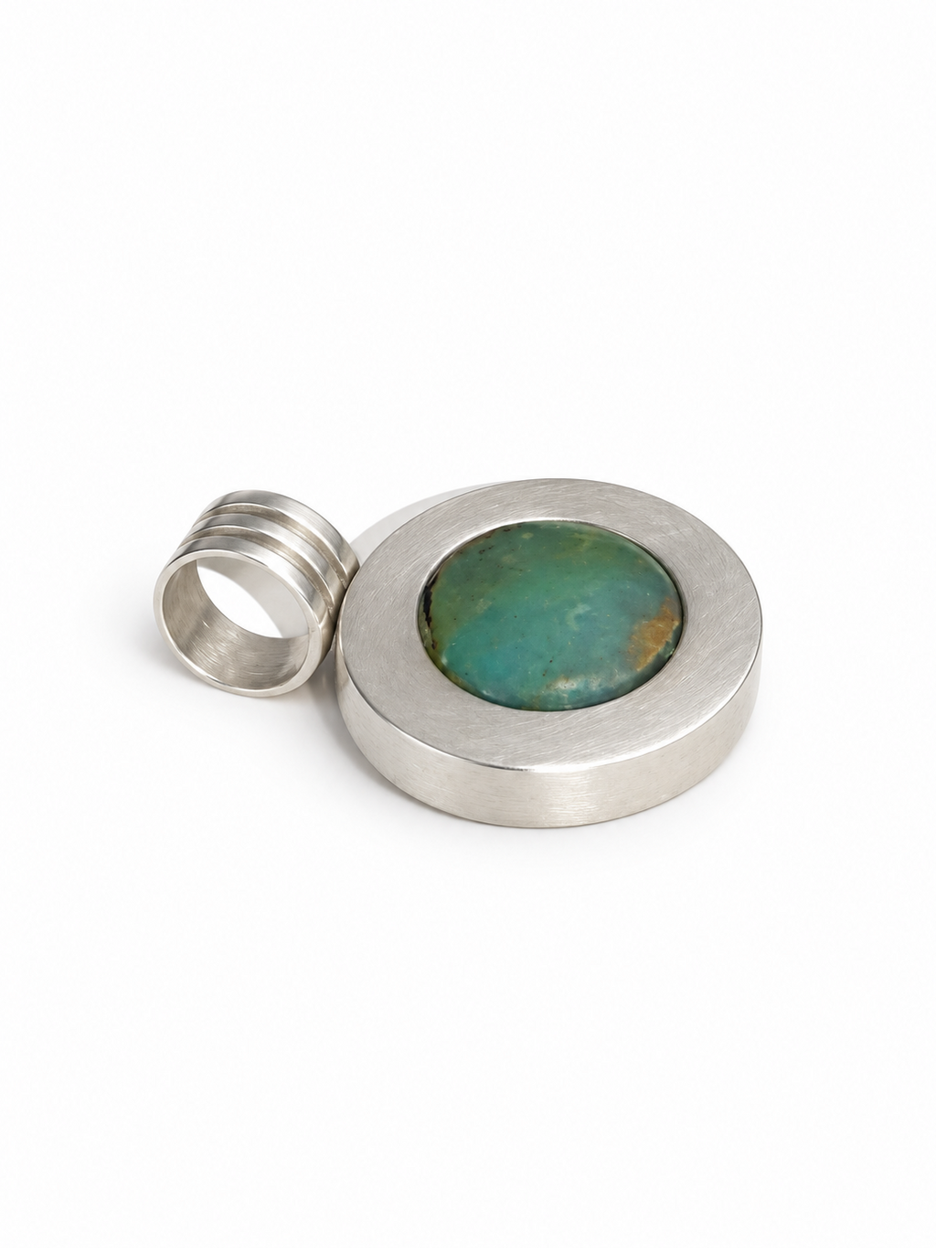 Vintage 950 Sterling Silver Andean Opal Pendant