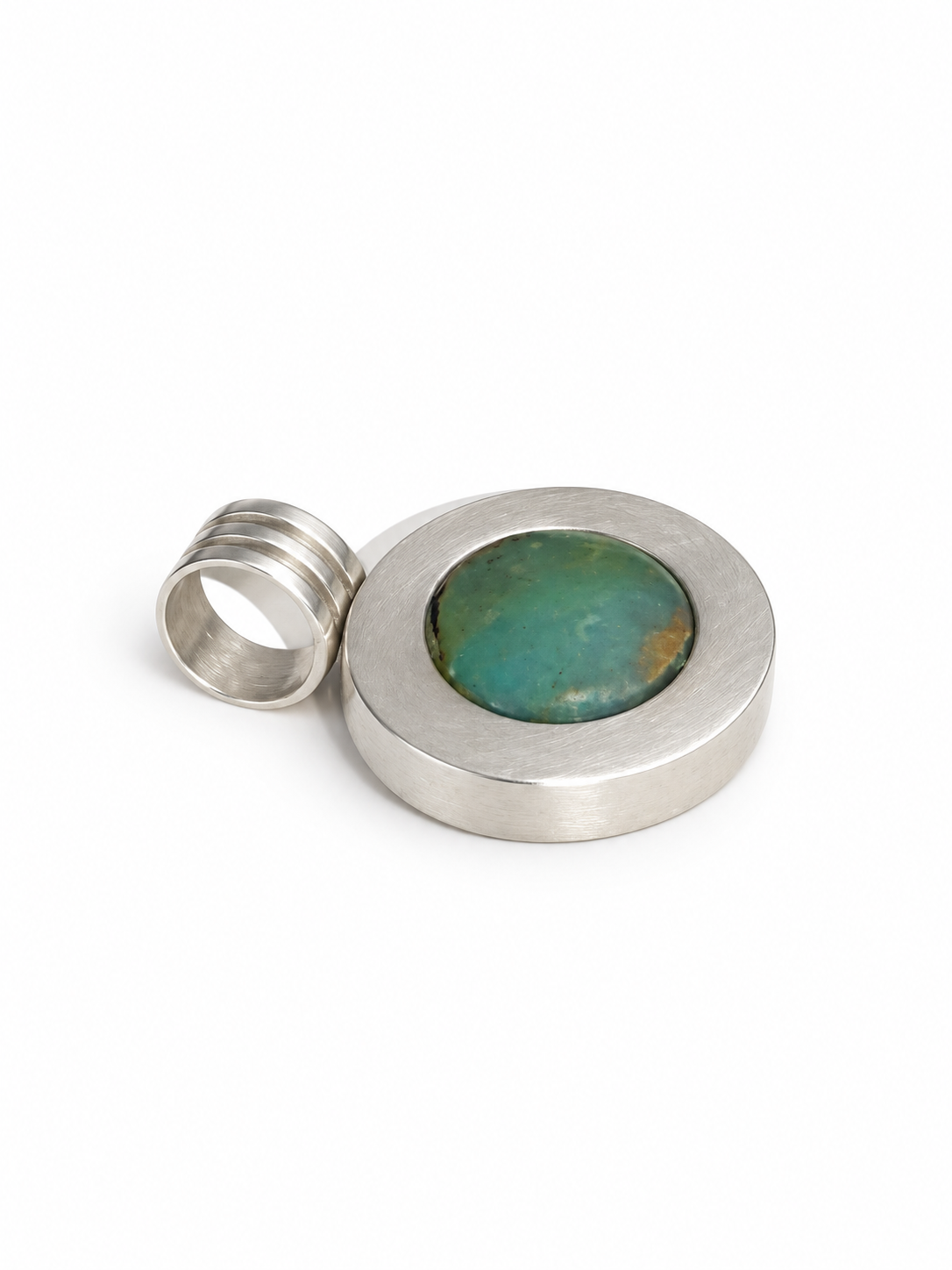 Vintage 950 Sterling Silver Andean Opal Pendant