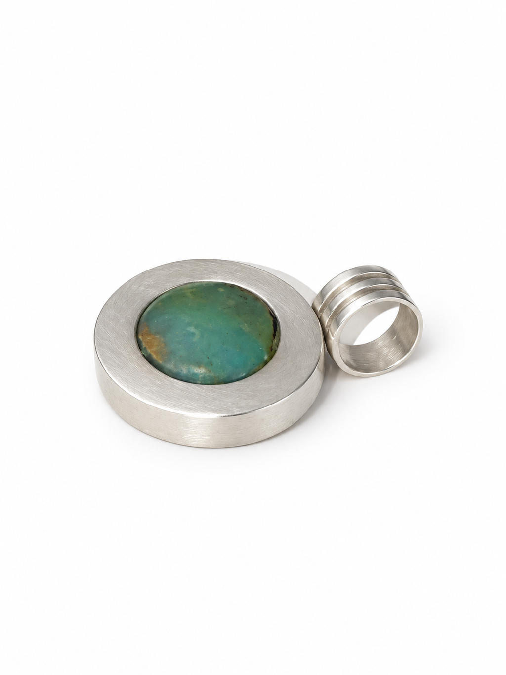 Vintage 950 Sterling Silver Andean Opal Pendant