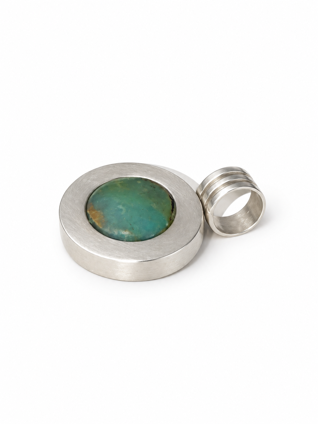 Vintage 950 Sterling Silver Andean Opal Pendant