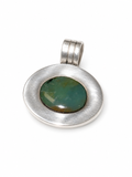 Vintage 950 Sterling Silver Andean Opal Pendant