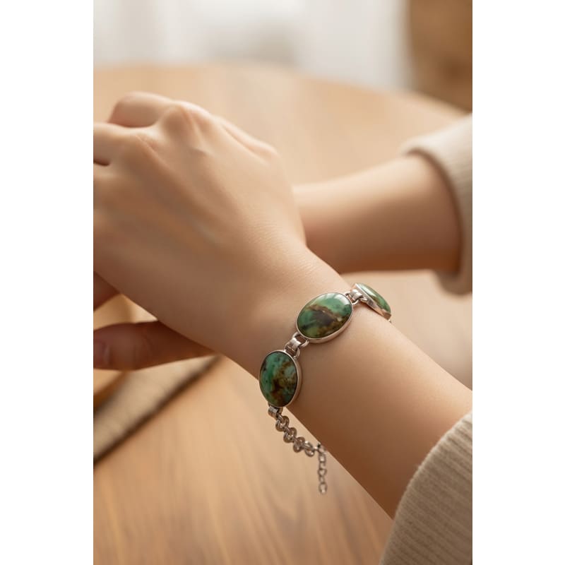 Jewelry Sets - frijja.com - Andean Promise Set - 950 Sterling Silver Andean Opal (Necklace Bracelet Earrings Ring)