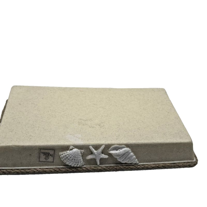 Coastal Perfume Cosmetics Tray, Home Wear Brand/Starfish & Seashell Design - Frijja, LLC