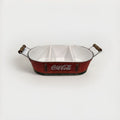 Collectible Coca Cola Tray Candy Dish with Wooden Handles 15" x 11" - Frijja, LLC