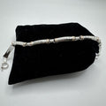 Designer Peruvian Sterling Silver 950 and 18K Gold Inlay Bracelet - 7.5” - Frijja, LLC