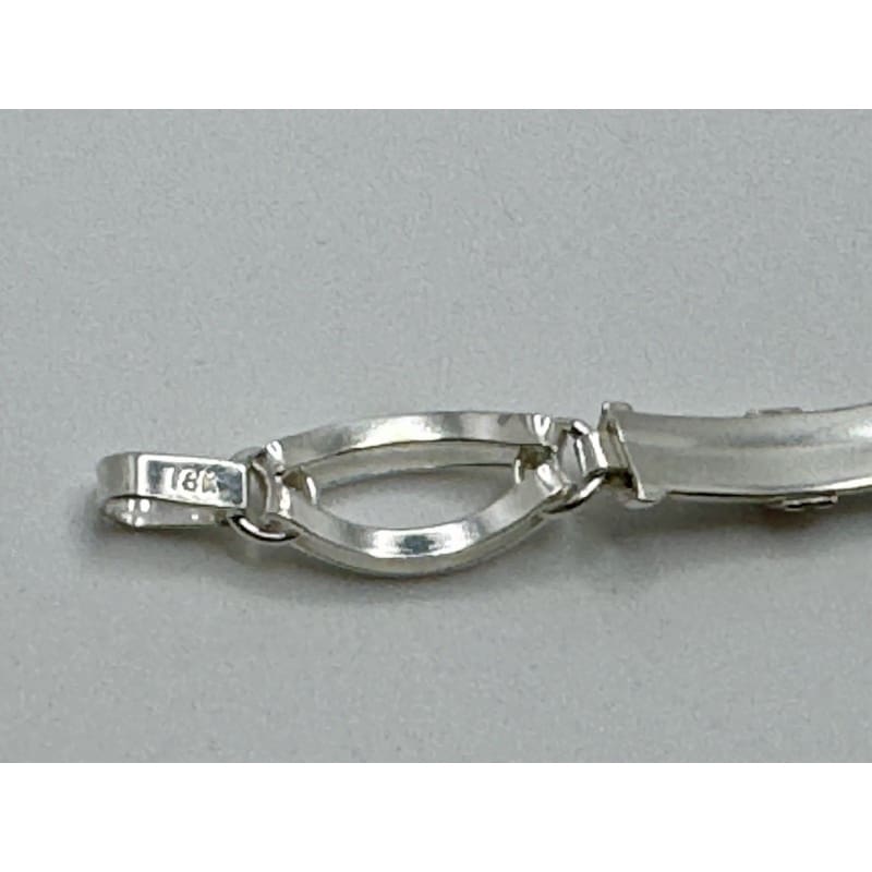 Designer Peruvian Sterling Silver 950 and 18K Gold Inlay Bracelet - 7.5” - Frijja, LLC