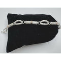 Designer Peruvian Sterling Silver 950 and 18K Gold Inlay Bracelet - 7.5” - Frijja, LLC