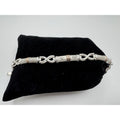 Designer Peruvian Sterling Silver 950 and 18K Gold Inlay Bracelet - 7.5” - Frijja, LLC