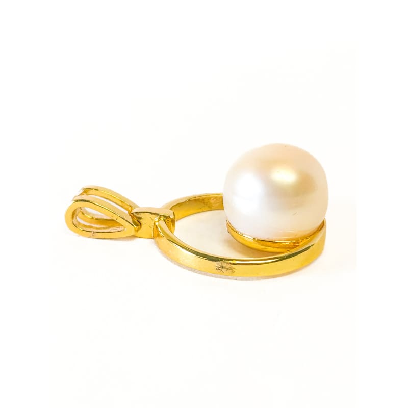 Gold plated 925 Sterling Silver Freshwater Pearl Pendant - Frijja, LLC