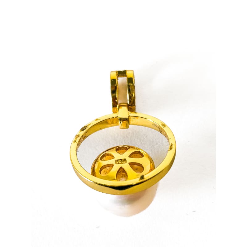 Gold plated 925 Sterling Silver Freshwater Pearl Pendant - Frijja, LLC