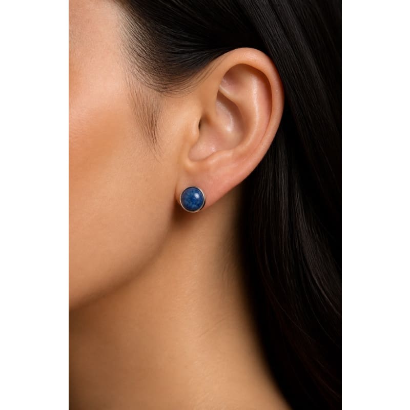 Jewelry Sets - frijja.com - Moon Radiance Set.950 Sterling Silver Sodalite Stones (Necklace Earrings Bracelet and Ring