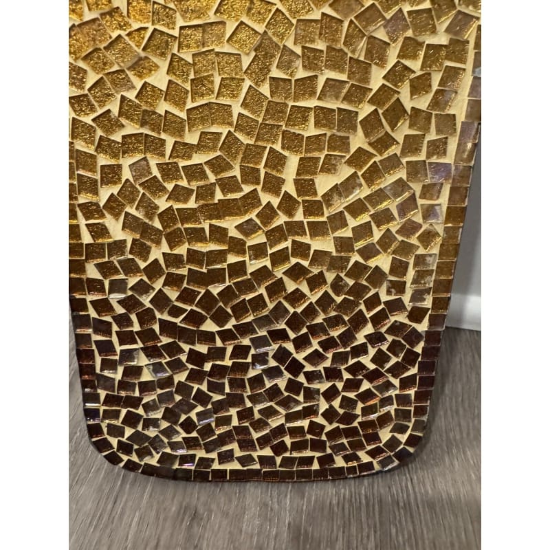 Mosaic Art Bronze Wine Bottle Home Decor Rustic - 18" - Frijja, LLC