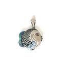 Vintage 925 Sterling Silver Fish Pendant - Frijja, LLC
