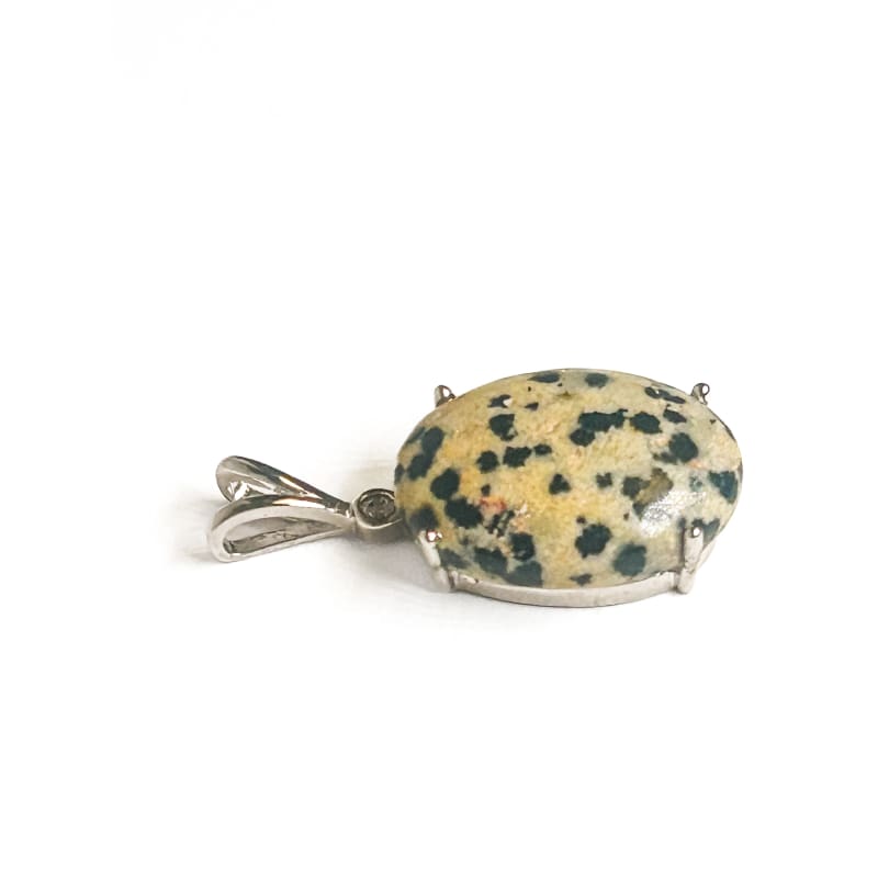 Vintage 925 Sterling Silver Jasper Pendant - Frijja, LLC
