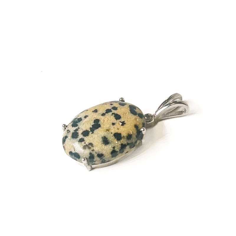 Vintage 925 Sterling Silver Jasper Pendant - Frijja, LLC