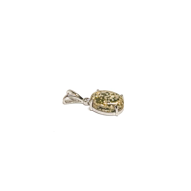 Vintage 925 Sterling Silver Zebra Jasper Pendant - Frijja, LLC